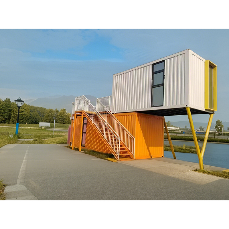 What structural optimizations are used to achieve the seismic performance of corrugated container houses?